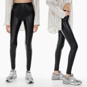 Aritzia Wilfred Faux Leather Daria Leggings High Rise Stretch Vegan‎ Japan Small